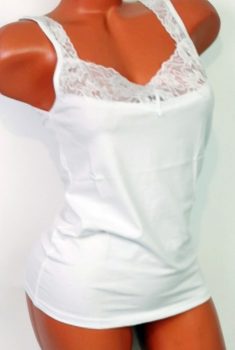 Pamut anyagú, csipke díszítéses atléta S-2XL