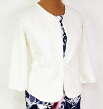   "V" nyakú, 1 gombos, 3/4 ujjú, anyagában mintás, alkalmi blézer XL-4XL