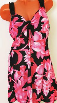 Hosszú felső részű, vékony szivacsbetétes tankini 5XL-9XL