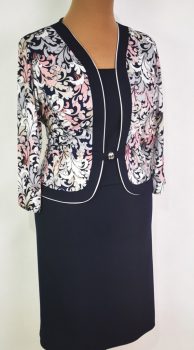 Hátul felsliccelt, kellemes, selymes, anyagú alkalmi ruha 48-54