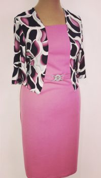 Deréknál díszcsatos ruha 46-52