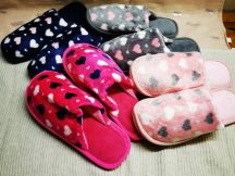 Szivecske mintás, pihe-puha szoba papucs papucs 36/37-40/41