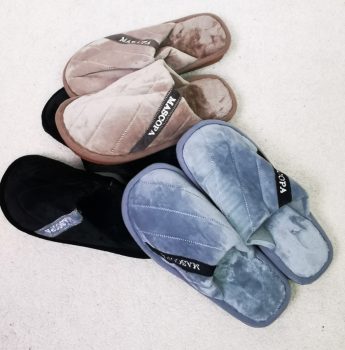 Szőrme díszítéses, szőrme bélelt papucs 36/37-40/41