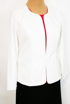 Egy díszgombos, hosszú ujjú, alkalmi blézer 44-54