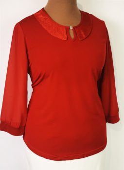 Nyaknál díszített alkalmi felső 46-52