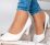 Fehér színű, alkalmi cipő, sarok magassága kb 5,5 cm 36-41
