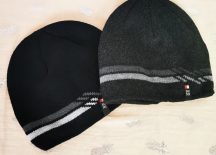   Gépi kötött, polár bélelt, alul díszített férfi sapka